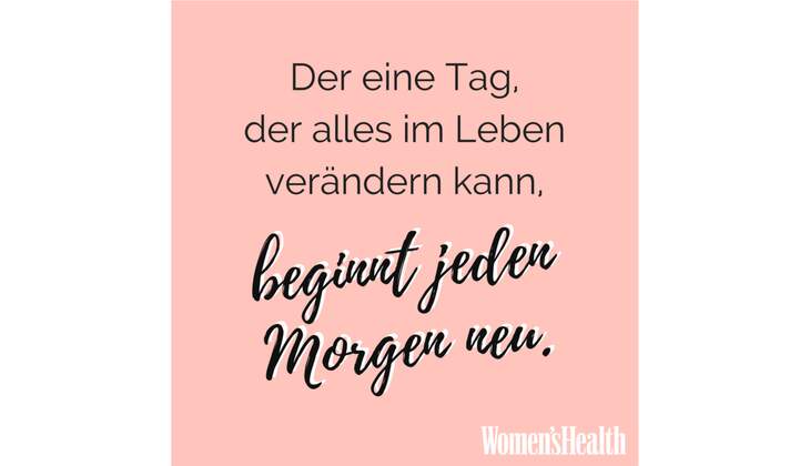 Die schönsten Sprüche für mehr Motivation Women's Health